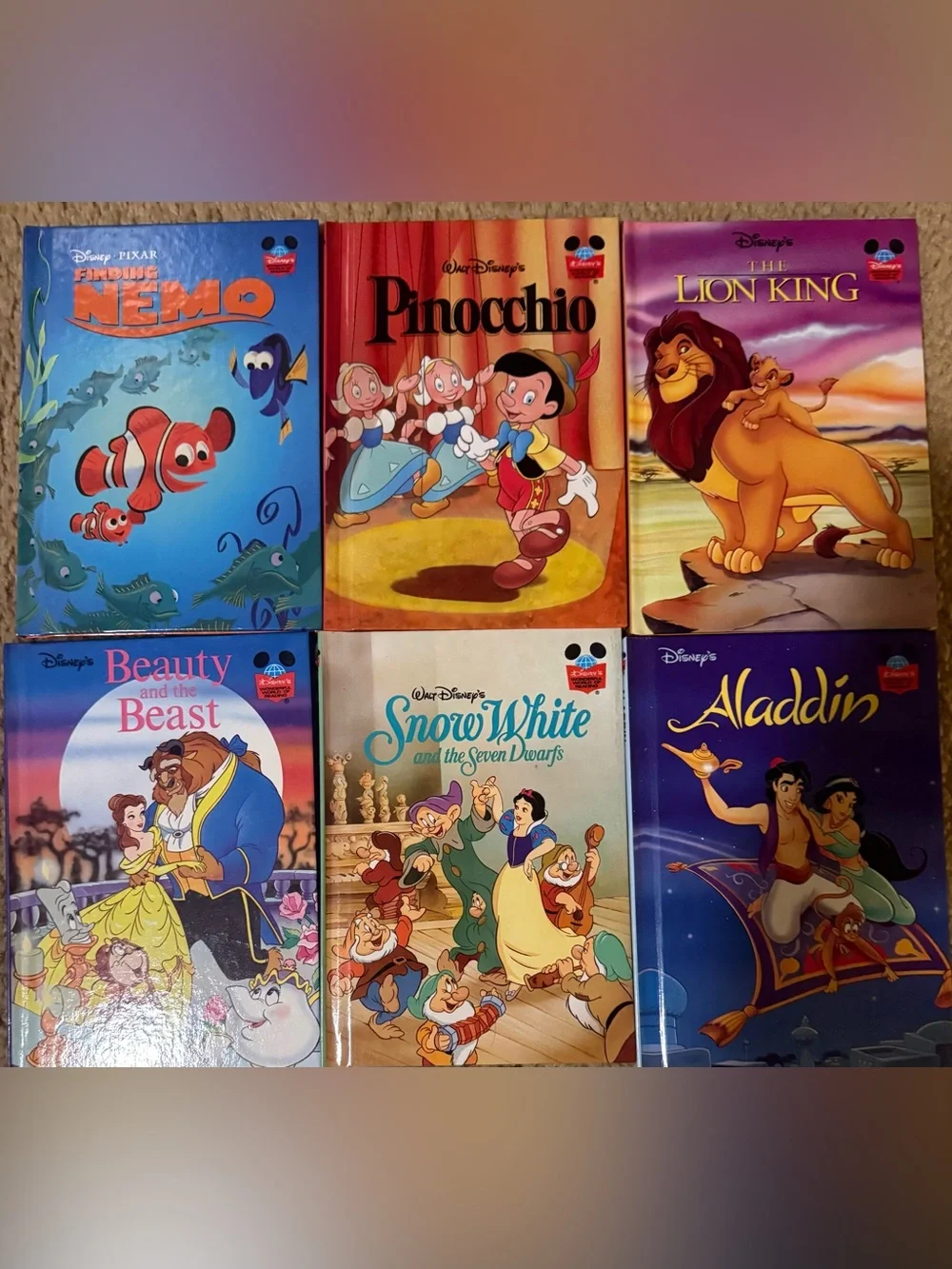 Disney Classic 6 Bundle -Wonderful World of Reading-1995